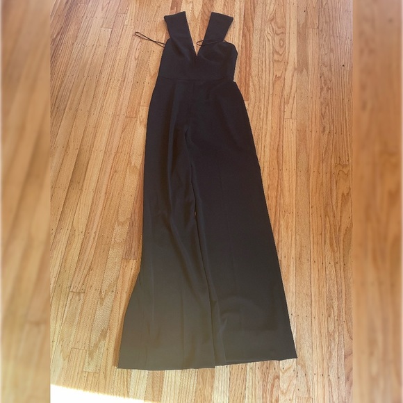 Jay Godfrey Deep V Formal Jumpsuit - Picture 8 of 8